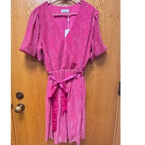 Estelle Pink Sparkly Dress